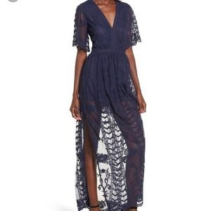 Socialite Dress Romper Navy